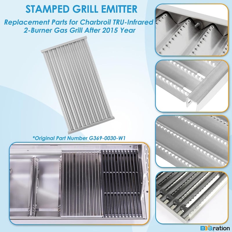 BBQration 17" Grill Emitter for Charbroil TRU Infrared 463644220 463632320 463642316 463675016 463644220 G362-2100-W1, 17 inch Replacement Parts Grill Emitter for Charbroil 463245518 463675016P1 - Image 3